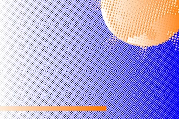 Orange coronavirus on a blue background | Free  vector - 2320517