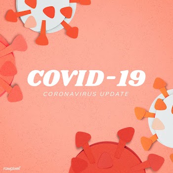 Orange COVID-19 paper craft background mockup | Free  illustration - 2310533