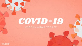 Orange COVID-19 paper craft background mockup | Free  illustration - 2310794