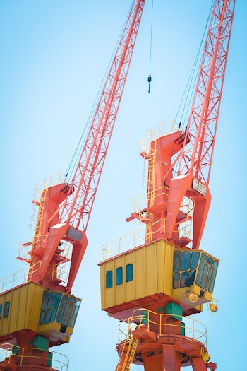Orange Cranes
