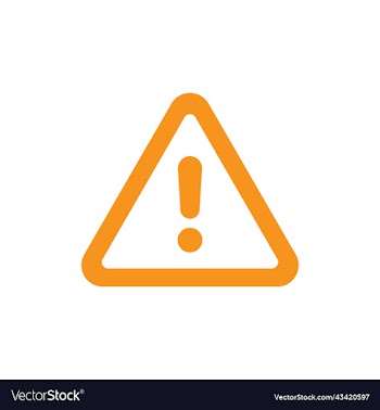 orange danger notice or risk icon