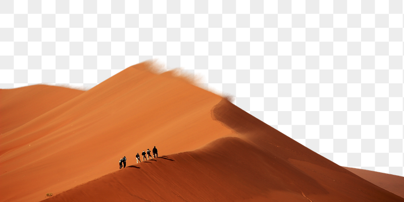 Orange desert png landscape border, | Free PNG - rawpixel