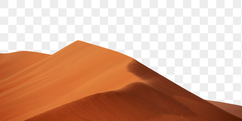 Orange desert png landscape border, | Free PNG - rawpixel
