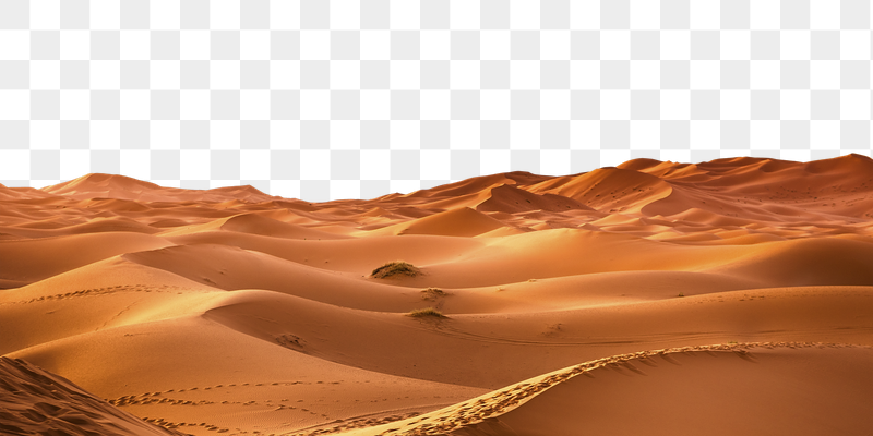 Orange desert png landscape border, | Free PNG - rawpixel