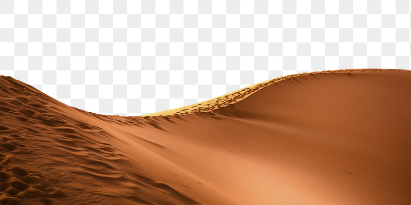 Orange desert png landscape border, | Free PNG - rawpixel