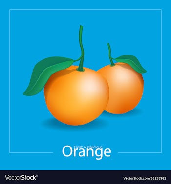 orange design fruit