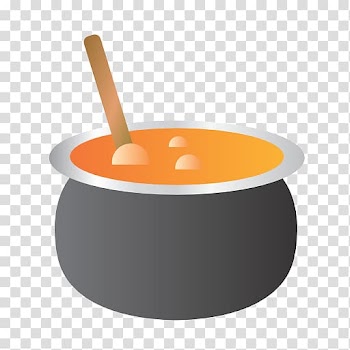 Orange dish tableware cookware and bakeware, Cauldron transparent background PNG clipart