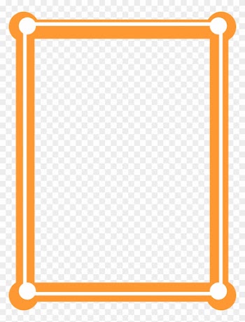 Orange Floral Border Transparent Image1 - Orange Borders And Frames