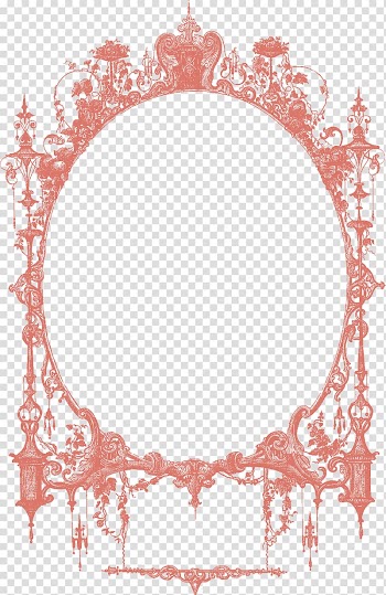 Orange floral frame , Wedding invitation Borders and Frames Frames Halloween , vintage frame transparent background PNG clipart