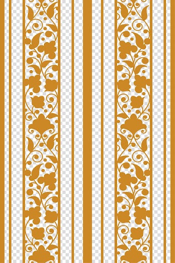 Orange floral pattern, , Coffee colored vine background transparent background PNG clipart