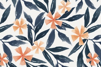 Orange flower background, watercolor hand | Free Photo - rawpixel