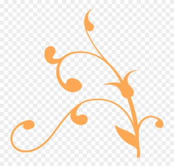 Orange Flower Clipart Flower Creeper - Tree Branch Clip Art