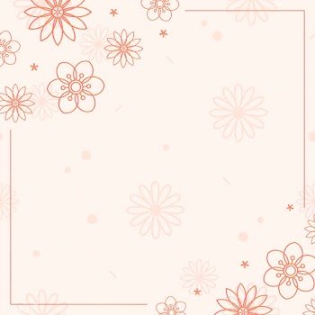 Orange flower pattern | Free stock vector - 558631