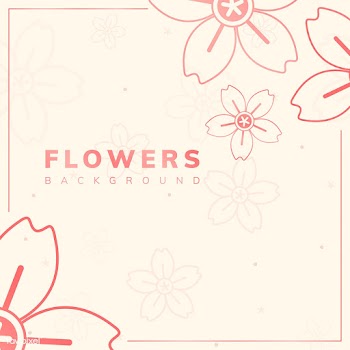 Orange flower pattern | Free stock vector - 558640