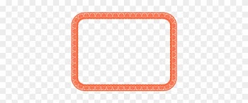 Orange Fourth Sheet Lace Border - Red Certificate Border Transparent