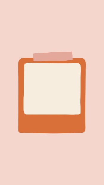 Orange frame mobile wallpaper, instant | Free Vector - rawpixel