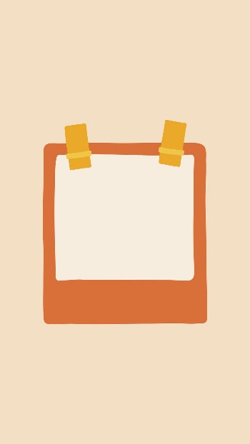 Orange frame phone wallpaper, instant | Free Vector - rawpixel