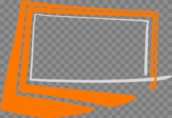 Orange Frame PNG Image Background