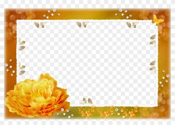 Orange Frame Png Image - Beautiful Photo Frames Png