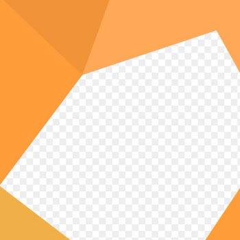 Orange frame transparent background png