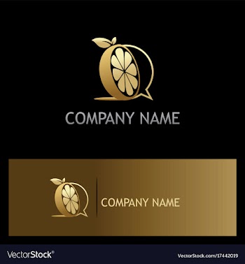  					Orange fruit gold organic logo vector image														