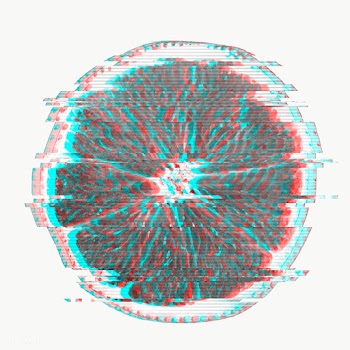 Orange glitch style sticker overlay  | Free  transparent png - 2342827