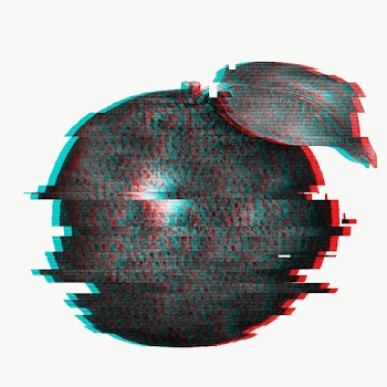 Orange glitch style sticker overlay  | Free  transparent png - 2343223