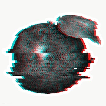 Orange glitch style sticker overlay with a white border | Free  transparent png - 2343226