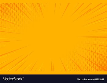 orange halftone comic zoom lines background