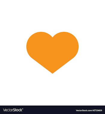 orange heart filled icon
