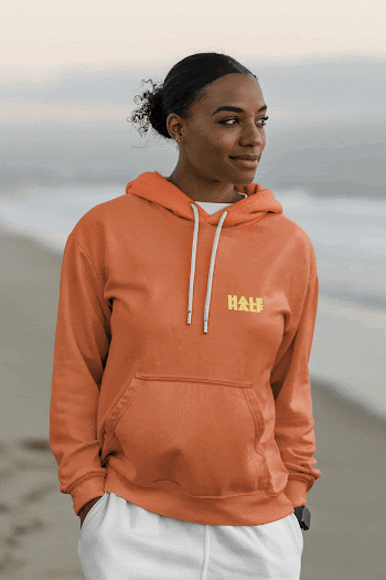 Orange hoodie mockup, streetwear apparel | Free PSD Mockup - rawpixel