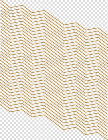 Orange horizontal zigzag lines, hand-painted angle lines transparent background PNG clipart