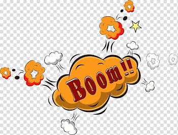 Orange impact smoke transparent background PNG clipart