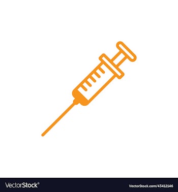 orange injection line icon