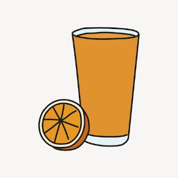 Orange juice doodle sticker, cute | Free Vector Illustration - rawpixel