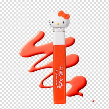 Orange juice Hello Kitty Lipstick, Hello Kitty lipstick orange juice tastes transparent background PNG clipart