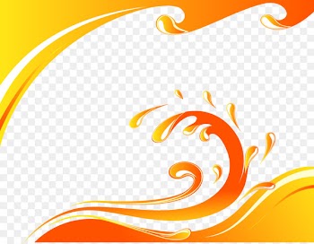 Orange juice Juice Splash Milk - Fine droplets golden border 
