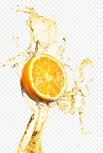 Orange juice Lemonade - Orange juice splash decoration design material 