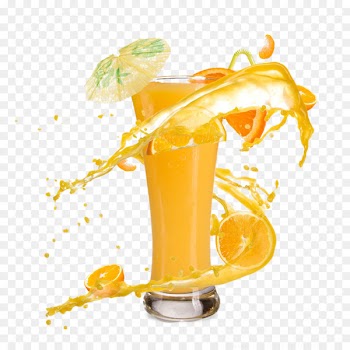 Orange juice Smoothie Milkshake Cocktail - Orange juice splash effect 