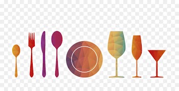 Orange juice Wine Food Drink Gravy - Abstract geometric glass dining cutlery 