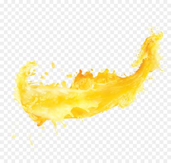 Orange juice Yellow Splash - Splashing the juice 