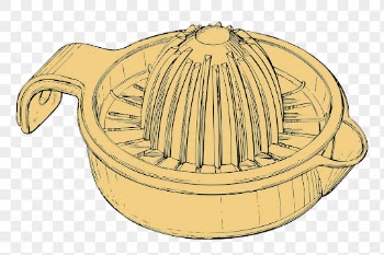 Orange juicer png hand drawn | Free PNG - rawpixel