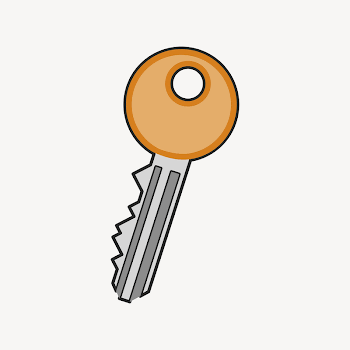 Orange key clipart illustration psd. | Free PSD - rawpixel