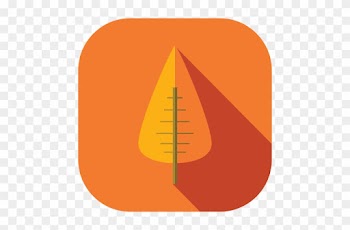 Orange Leaf Tree Icon Transparent Png - Transparency