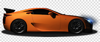 Orange Lexus PNG Free Download