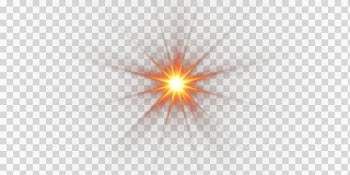 Orange light art illustration, Light Triangle Symmetry Pattern, Golden light effect transparent background PNG clipart