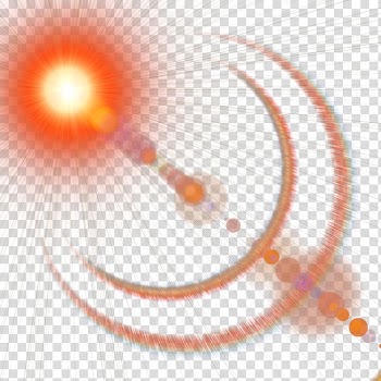 Orange light , Sunlight Glare Halo, Light transparent background PNG clipart