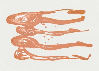Orange liquid paint | Free stock vector - 581953