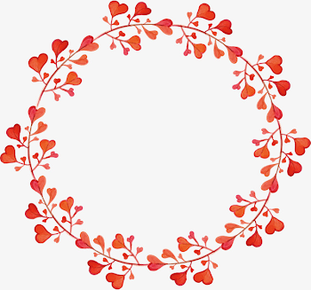 Orange Love Flower Wreath, Orange Vector, Love Vector, Flower ...