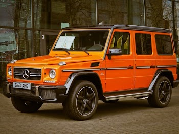 Orange Mercedes Benz G63